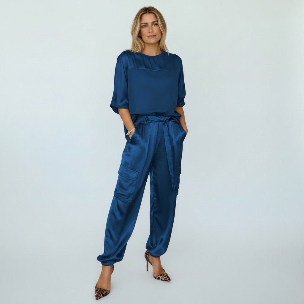 Miss | Co - ord Set Dames Casual - Satijn - Miss Madera