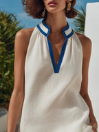 Miss | Co-ord set Dames Halterhals Mouwloos Shorts Contrastbies - Miss Madera MIS-D7DFZ9