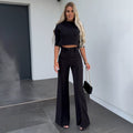 Miss | Co-ord Set Dames Herfst High Waist Wide Leg - Polyester - Miss Madera MIS-WSNR4I