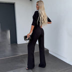 Miss | Co-ord Set Dames Herfst High Waist Wide Leg - Polyester - Miss Madera MIS-WSNR4I