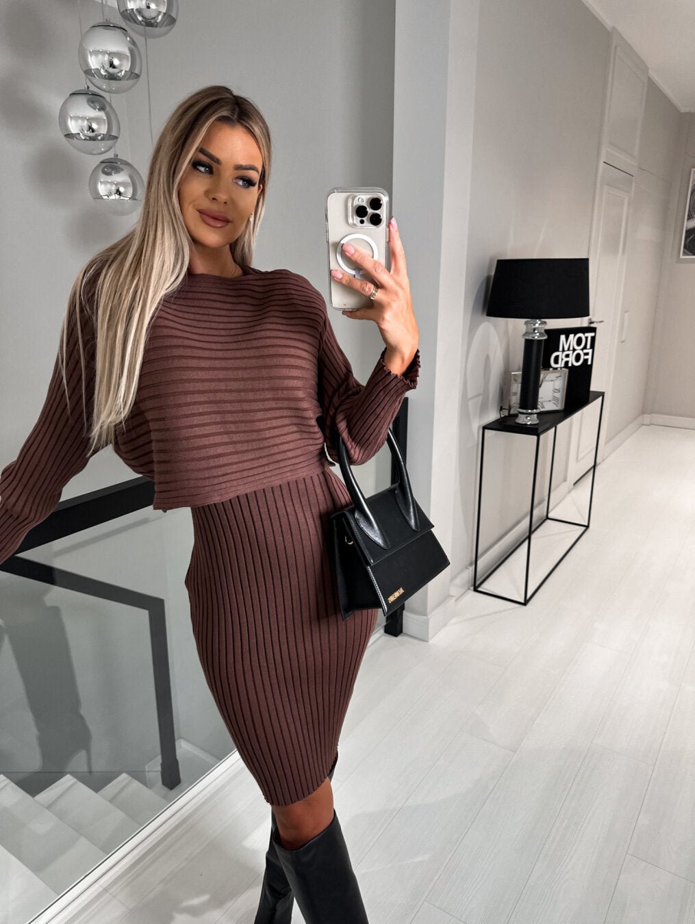 Miss | Co-ord set Dames Herfst/Winter Gebreid - Wol - Miss Madera MIS-X368G5