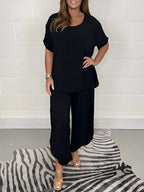 Miss | Co - ord Set Dames Lente/Zomer Relaxed - Viscoseblend - Miss Madera