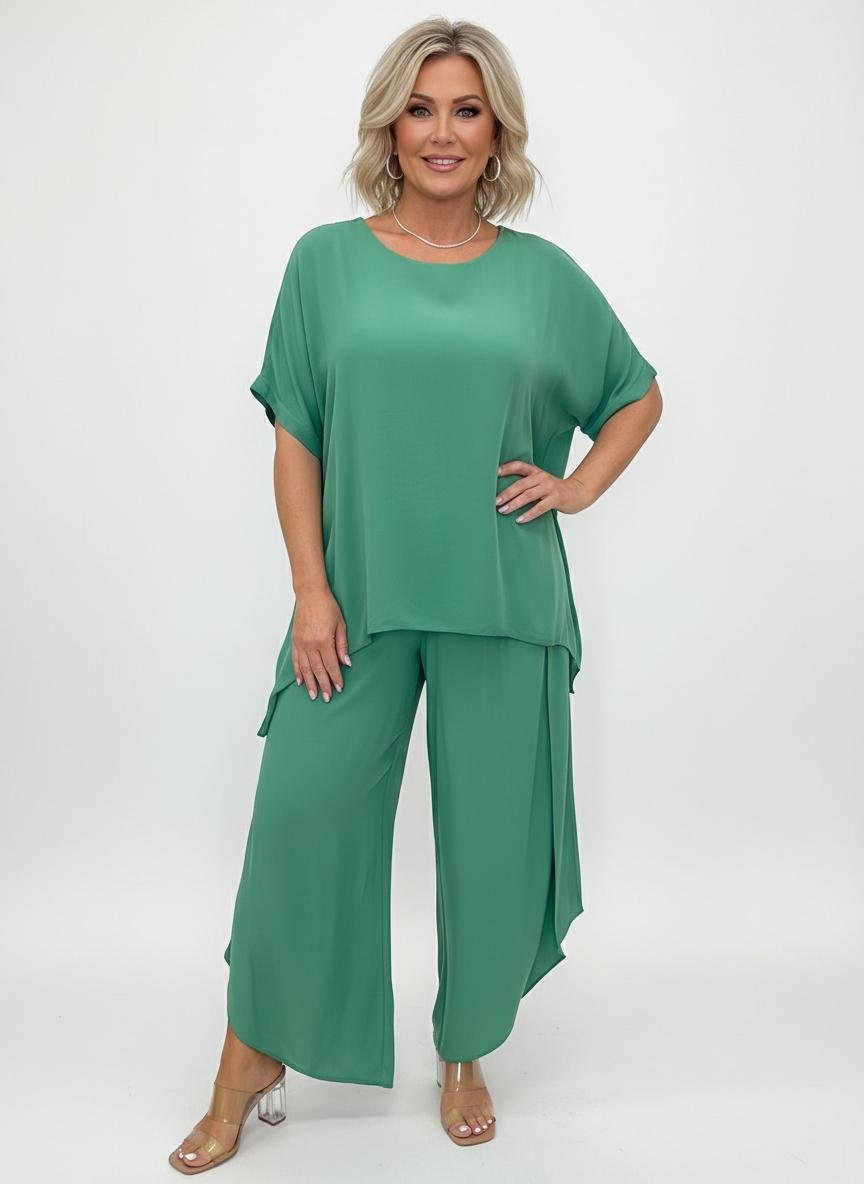 Miss | Co - ord Set Dames Lente/Zomer Relaxed - Viscoseblend - Miss Madera