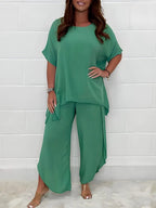 Miss | Co - ord Set Dames Lente/Zomer Relaxed - Viscoseblend - Miss Madera