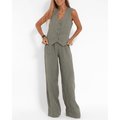 Miss | Co-ord set Dames - Linnen - Miss Madera MIS-A0NMWM