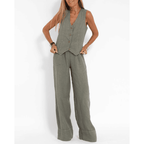 Miss | Co-ord set Dames - Linnen - Miss Madera MIS-A0NMWM