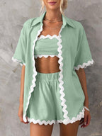 Miss | Co-ord set Dames Loose Fit Contrast - Polyester - Miss Madera MIS-PXWDG8