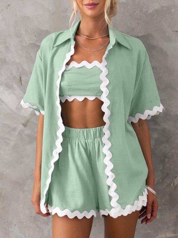 Miss | Co-ord set Dames Loose Fit Contrast - Polyester - Miss Madera MIS-PXWDG8