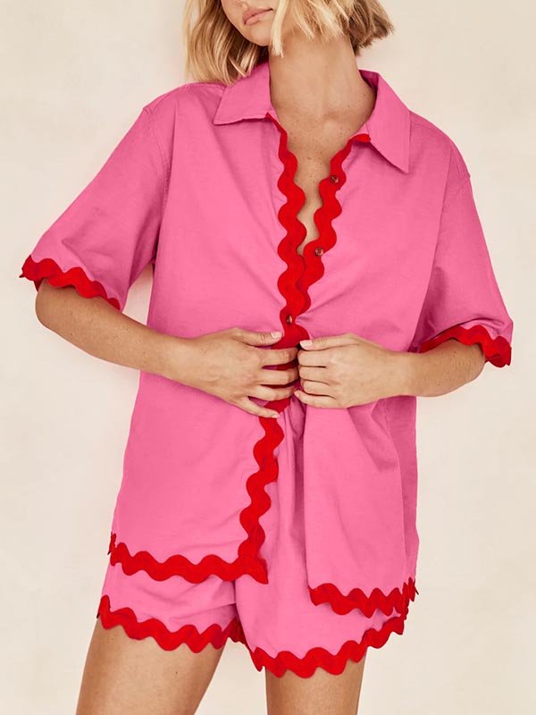 Miss | Co-ord set Dames Loose Fit Contrast - Polyester - Miss Madera MIS-PXWDG8