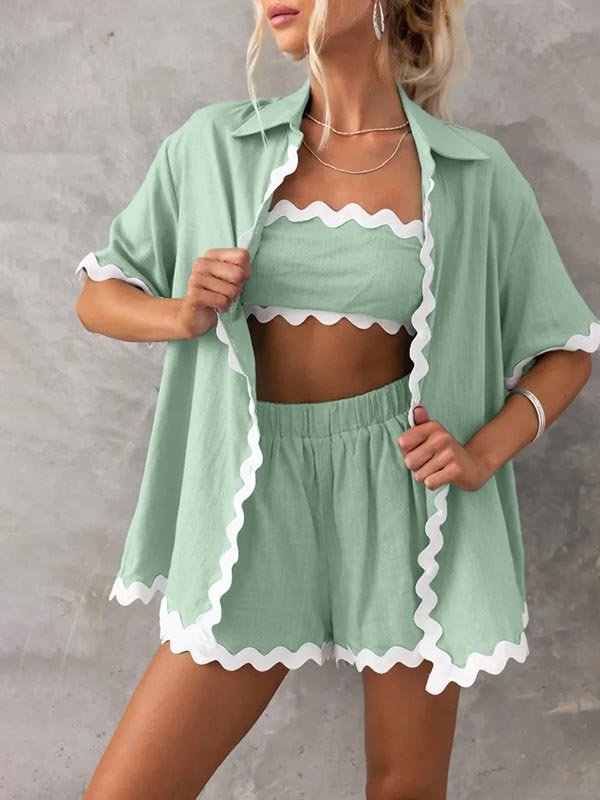 Miss | Co-ord set Dames Loose Fit Contrast - Polyester - Miss Madera MIS-PXWDG8