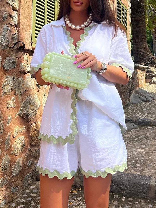 Miss | Co-ord set Dames Loose Fit Contrast - Polyester - Miss Madera MIS-PXWDG8