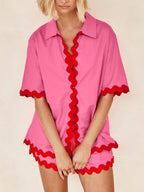 Miss | Co-ord set Dames Loose Fit Contrast - Polyester - Miss Madera MIS-7AI28J