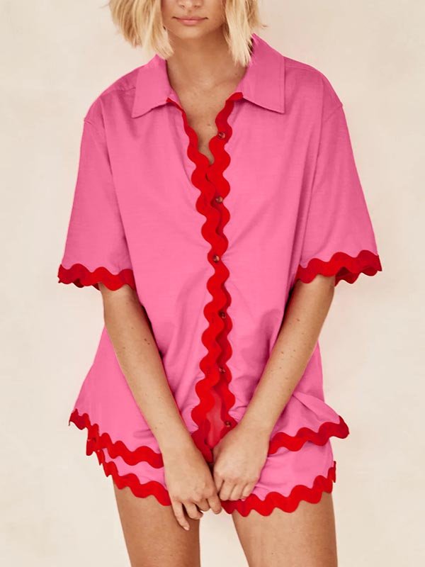 Miss | Co-ord set Dames Loose Fit Contrast - Polyester - Miss Madera MIS-7AI28J