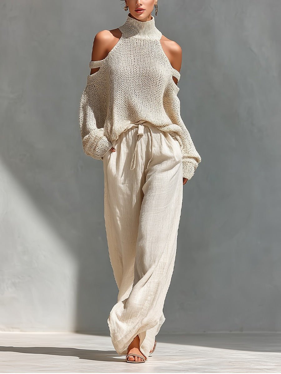 Miss | Co-ord Set Dames Off-Shoulder Casual - Viscose - Miss Madera MIS-961682