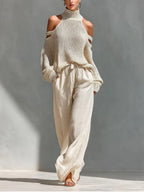 Miss | Co-ord Set Dames Off-Shoulder Casual - Viscose - Miss Madera MIS-961682