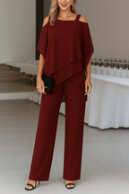Miss | Co-ord set Dames Off Shoulder Wijde Broek - Viscose - Miss Madera MIS-5ZLNH4