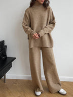 Miss | Co-ord Set Dames Oversized Coltrui & Broek - Breiwerk - Miss Madera MIS-9KTAMD