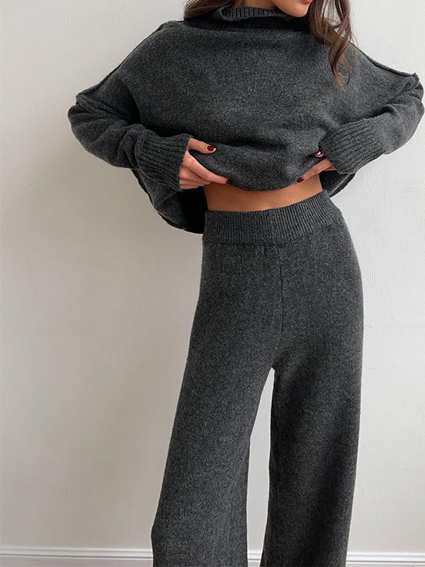 Miss | Co-ord Set Dames Oversized Coltrui & Broek - Breiwerk - Miss Madera MIS-PV54G5