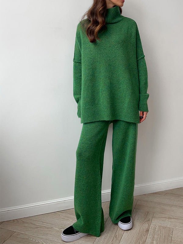 Miss | Co-ord Set Dames Oversized Coltrui & Broek - Breiwerk - Miss Madera MIS-9KTAMD