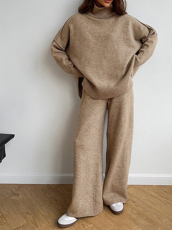Miss | Co-ord Set Dames Oversized Coltrui & Broek - Breiwerk - Miss Madera MIS-9KTAMD
