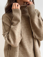 Miss | Co-ord Set Dames Oversized Coltrui & Broek - Breiwerk - Miss Madera MIS-9KTAMD