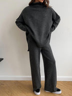 Miss | Co-ord Set Dames Oversized Coltrui & Broek - Breiwerk - Miss Madera MIS-9KTAMD