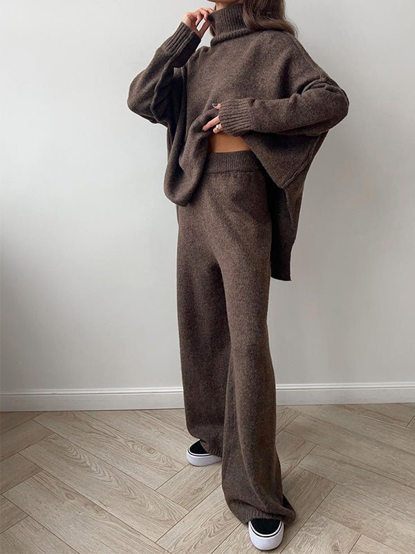 Miss | Co-ord Set Dames Oversized Coltrui & Broek - Breiwerk - Miss Madera MIS-5RPE4O
