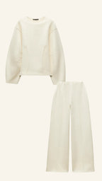 Miss | Co-ord set Dames Oversized Wide-Leg - Polyester - Miss Madera MIS-5SPF2F