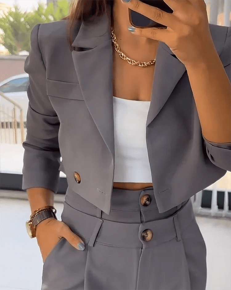 Miss | Co-ord set Dames Regular Fit - Wol - Miss Madera MIS-LFZTME