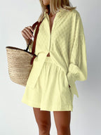 Miss | Co-ord Set Dames Zomer Casual - Katoen - Miss Madera MIS-DBBC80