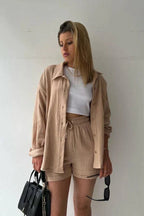 Miss | Co-ord Set Dames Zomer Luchtig - Zachte structuurstof - Miss Madera MIS-9YG3ZH