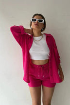 Miss | Co-ord Set Dames Zomer Luchtig - Zachte structuurstof - Miss Madera MIS-37WOVO