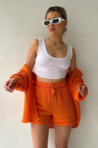 Miss | Co-ord Set Dames Zomer Luchtig - Zachte structuurstof - Miss Madera MIS-37WOVO