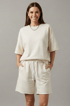 Miss | Co-ord Set Dames Zomer Relaxed - Geweven stof - Miss Madera MIS-ULKU2Q