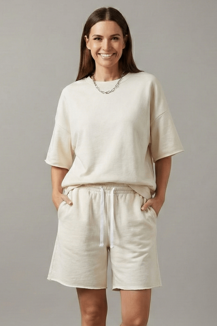 Miss | Co-ord Set Dames Zomer Relaxed - Geweven stof - Miss Madera MIS-ULKU2Q