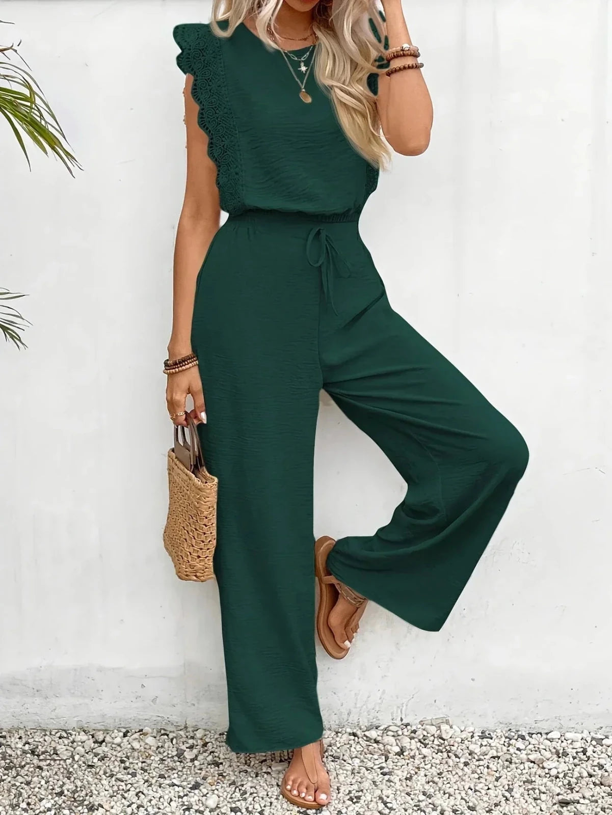 Miss | Co-ord Set Dames Zomer Relaxed - Structuurstof - Miss Madera MIS-KA69KE