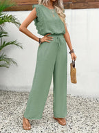 Miss | Co-ord Set Dames Zomer Relaxed - Structuurstof - Miss Madera MIS-KA69KE