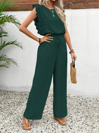 Miss | Co-ord Set Dames Zomer Relaxed - Structuurstof - Miss Madera MIS-KA69KE