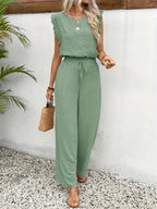 Miss | Co-ord Set Dames Zomer Relaxed - Structuurstof - Miss Madera MIS-KA69KE
