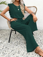 Miss | Co-ord Set Dames Zomer Relaxed - Structuurstof - Miss Madera MIS-KA69KE