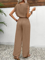 Miss | Co-ord Set Dames Zomer Relaxed - Structuurstof - Miss Madera MIS-KA69KE