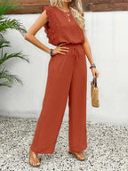 Miss | Co-ord Set Dames Zomer Relaxed - Structuurstof - Miss Madera MIS-KA69KE