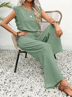 Miss | Co-ord Set Dames Zomer Relaxed - Structuurstof - Miss Madera MIS-KA69KE