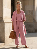 Miss | Co-ord set Dames Zomer Wijd Driedelig - Viscose - Miss Madera MIS-LBHYR8
