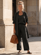 Miss | Co-ord set Dames Zomer Wijd Driedelig - Viscose - Miss Madera MIS-AJ8W88