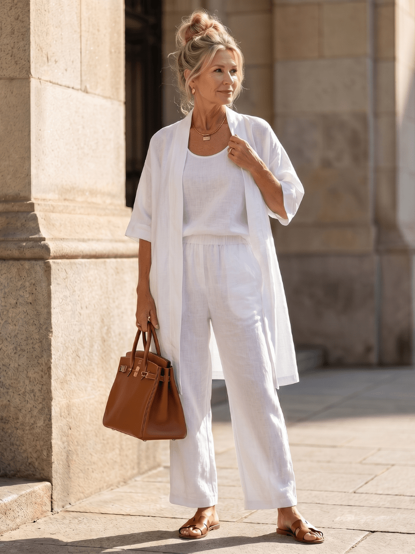 Miss | Co-ord set Dames Zomer Wijd Driedelig - Viscose - Miss Madera MIS-QC3IUV