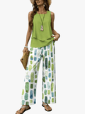 Miss | Co-ord Set Dames Zomer Wijd Mouwloos - Viscose - Miss Madera MIS-C0QDUL
