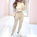 Miss | Cropped Co-ord Set Dames - Sweaterstof - Miss Madera MIS-3PASNQ