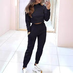 Miss | Cropped Co-ord Set Dames - Sweaterstof - Miss Madera MIS-AL83EQ