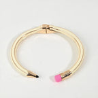 Miss | Cuff Armband Dames Casual Minimalist - Enamel &amp; metalen legering - Miss Madera